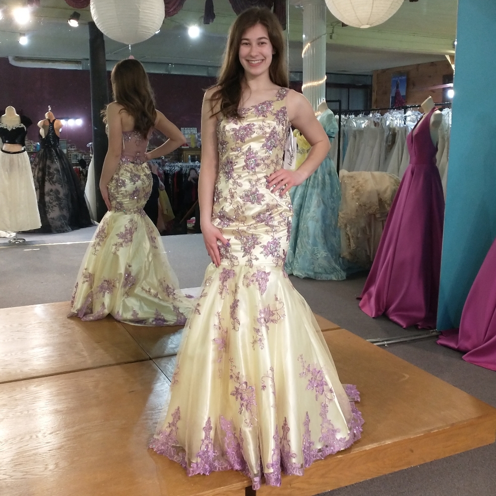 Tiffany 1 shoulder mermaid Prom dress